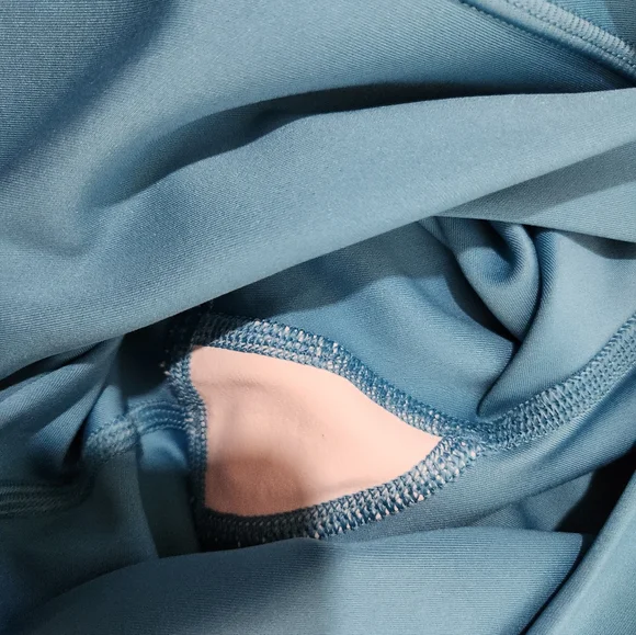 Alo Yoga Airlift High Waist 7/8 Leggings In Blue Splash Sz Large - Picture 6 of 6